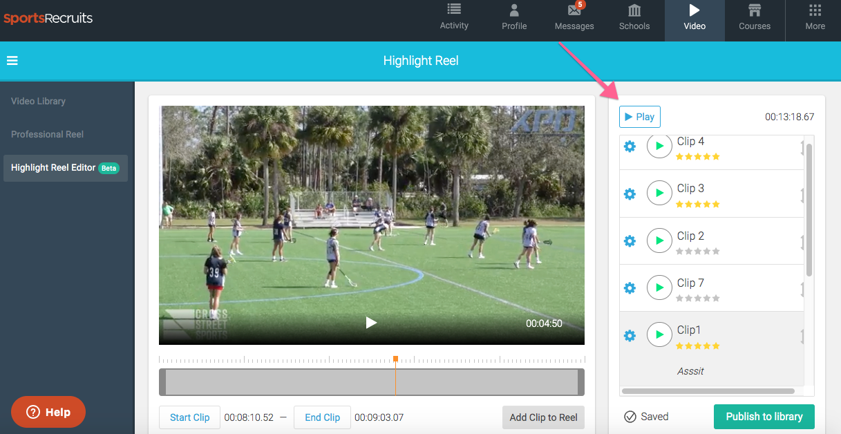 How to Use the Highlight Reel Editor SportsRecruits